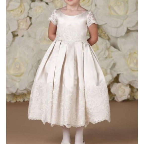 Joan Calabrese Other - Joan Calabrese 113361 Satin Flower Girls Wedding Dress